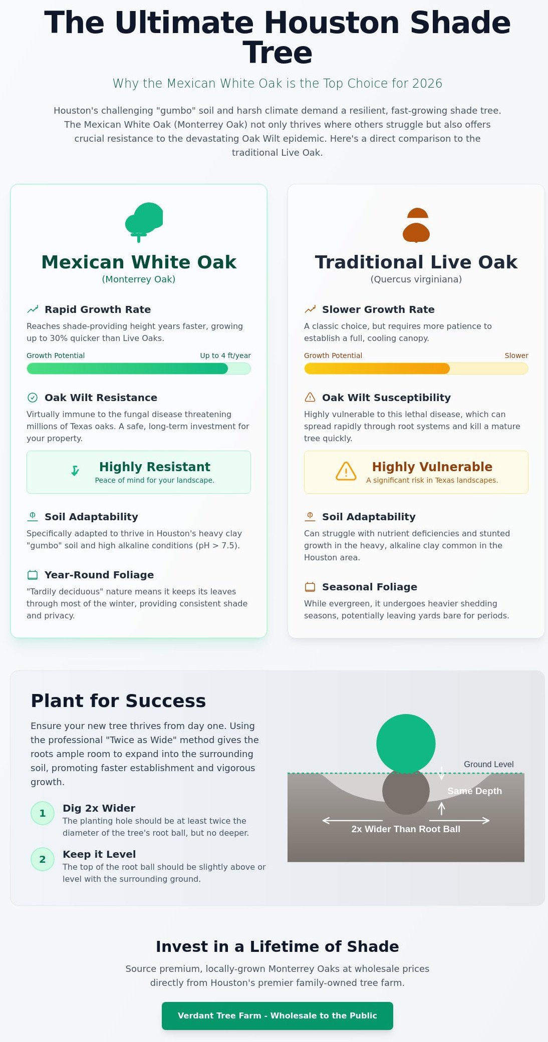 Mexican White Oak Tree Houston: The Complete Monterrey Oak Guide for 2026