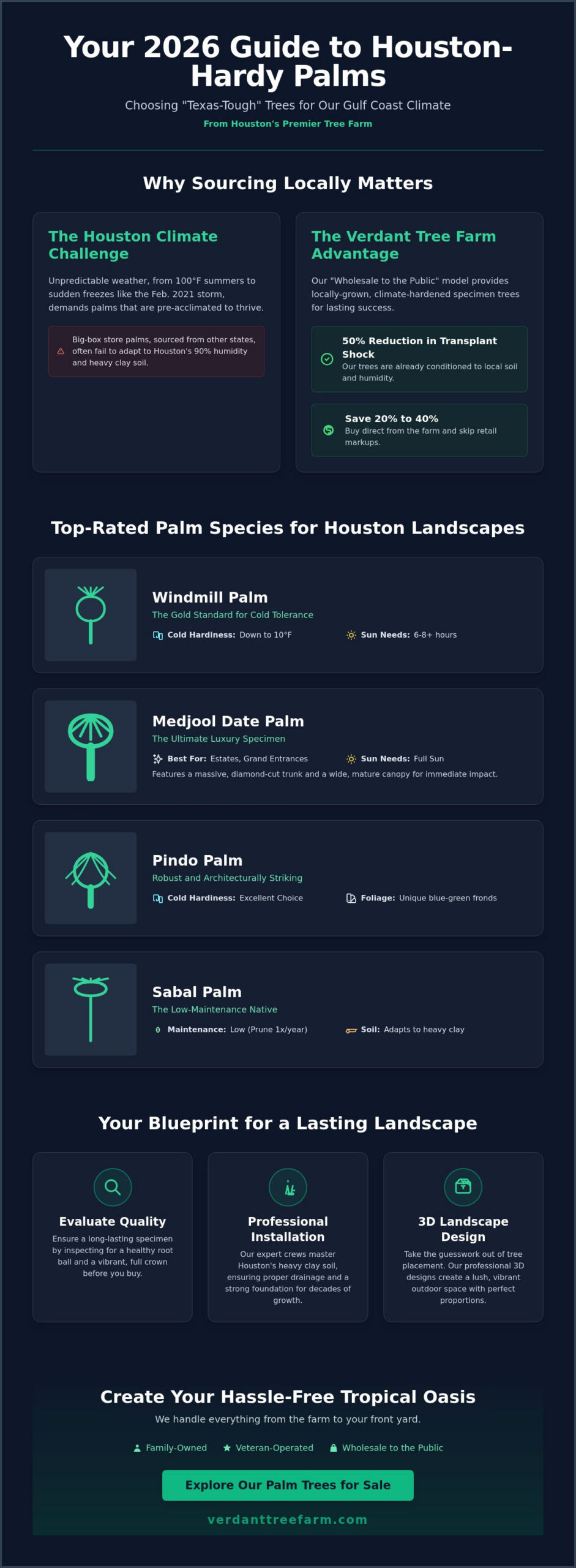 Palm Trees for Sale in Houston: The 2026 Buying & Installation Guide