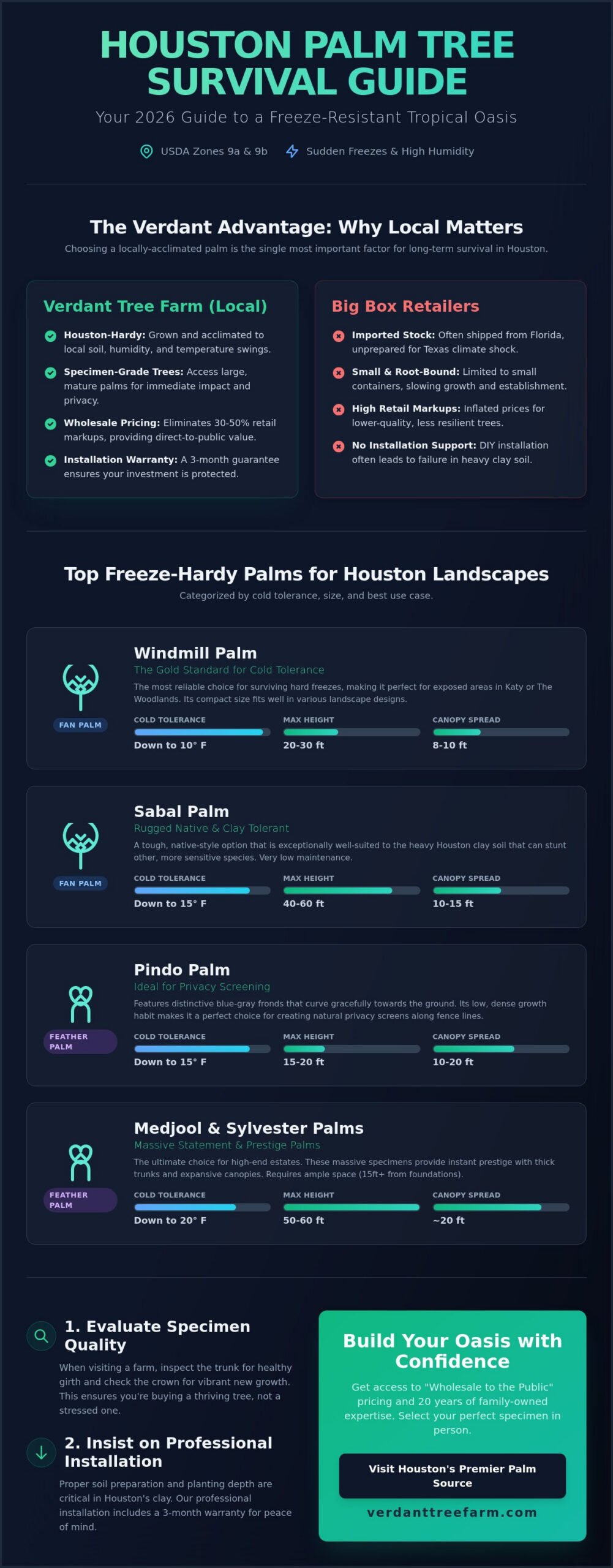 Palm Trees for Sale in Houston: The 2026 Guide to Buying Wholesale & Local