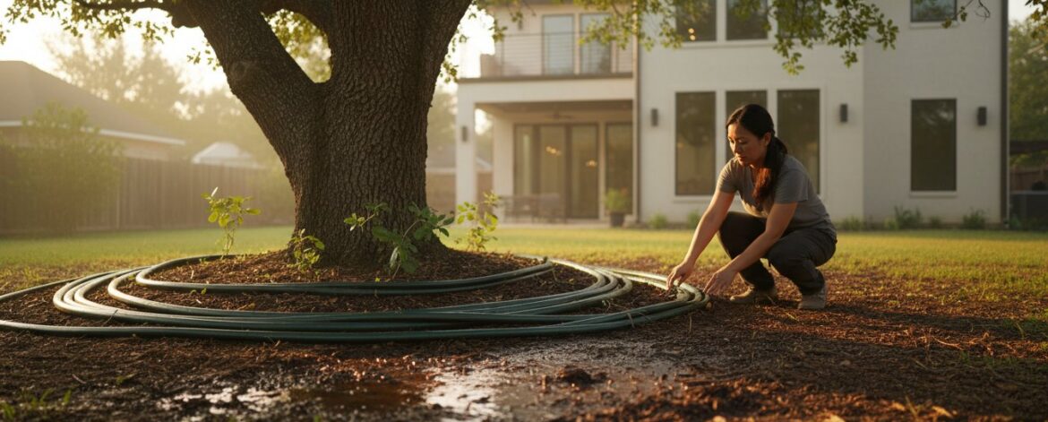How to Water Trees in Houston Heat: The 2026 Summer Survival Guide