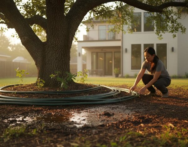 How to Water Trees in Houston Heat: The 2026 Summer Survival Guide