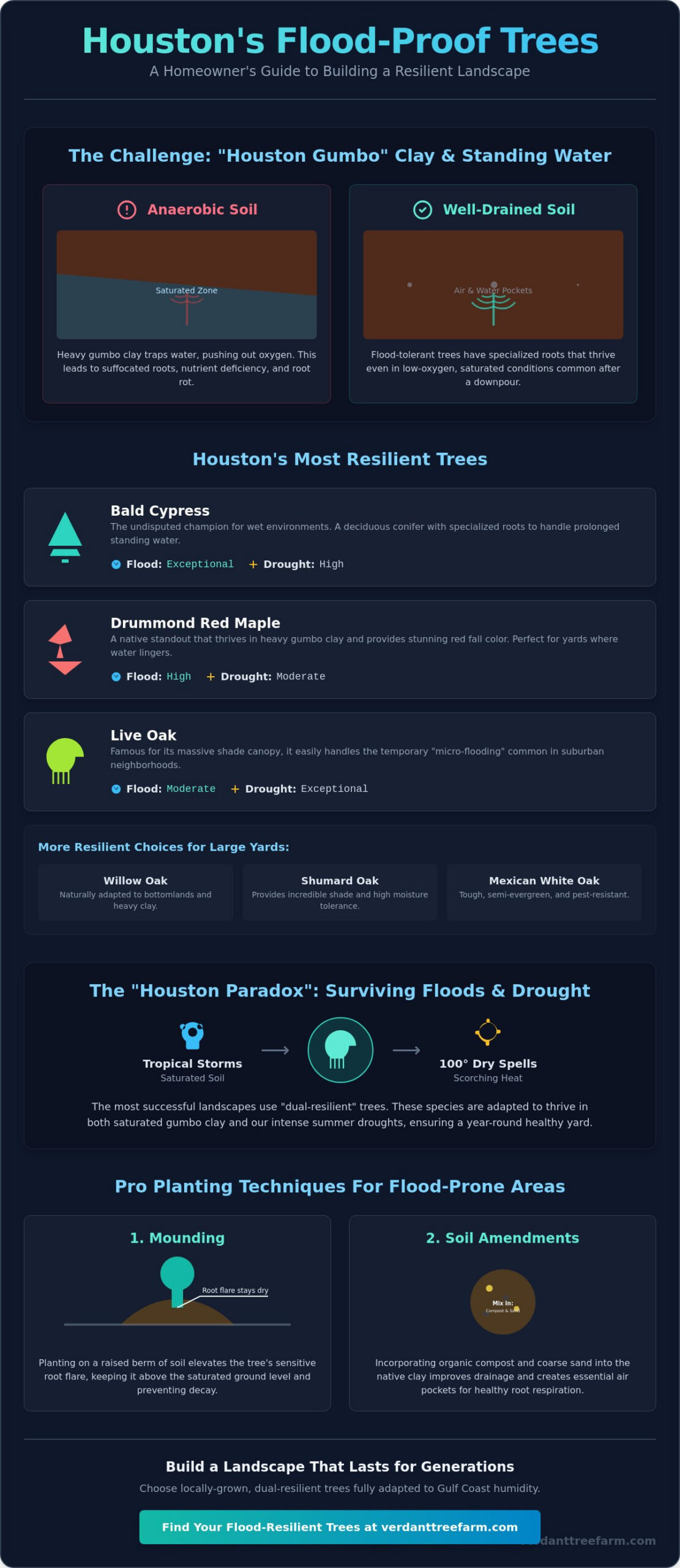 What Trees Survive Houston Floods? The Best Flood-Tolerant Species for 2026