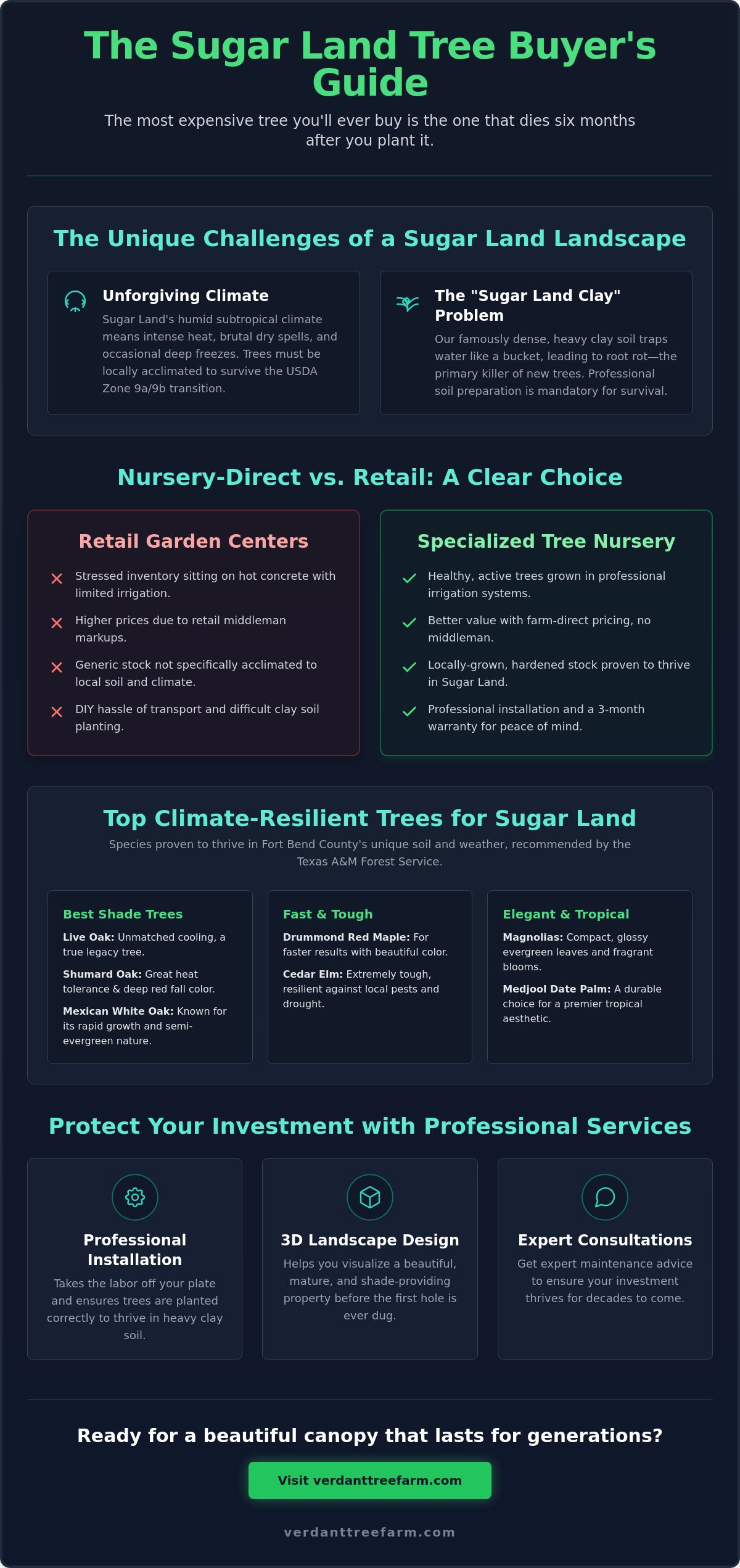 The Best Tree Nursery for Sugar Land, TX: Your 2026 Guide to Hardy Landscapes