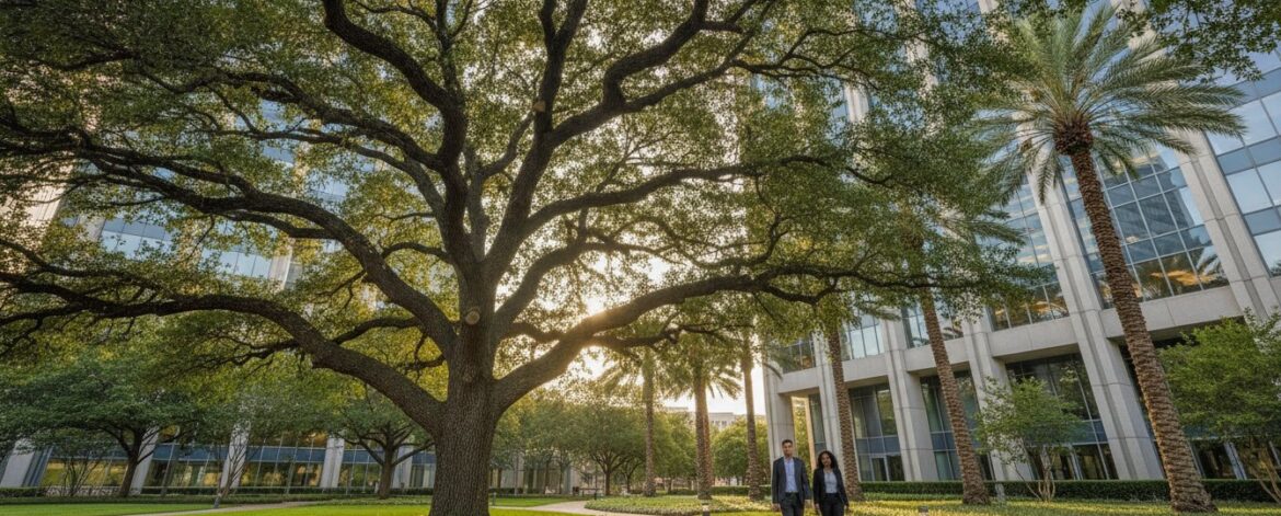 Best Trees for Houston Commercial Properties: The 2026 ROI & Resilience Guide