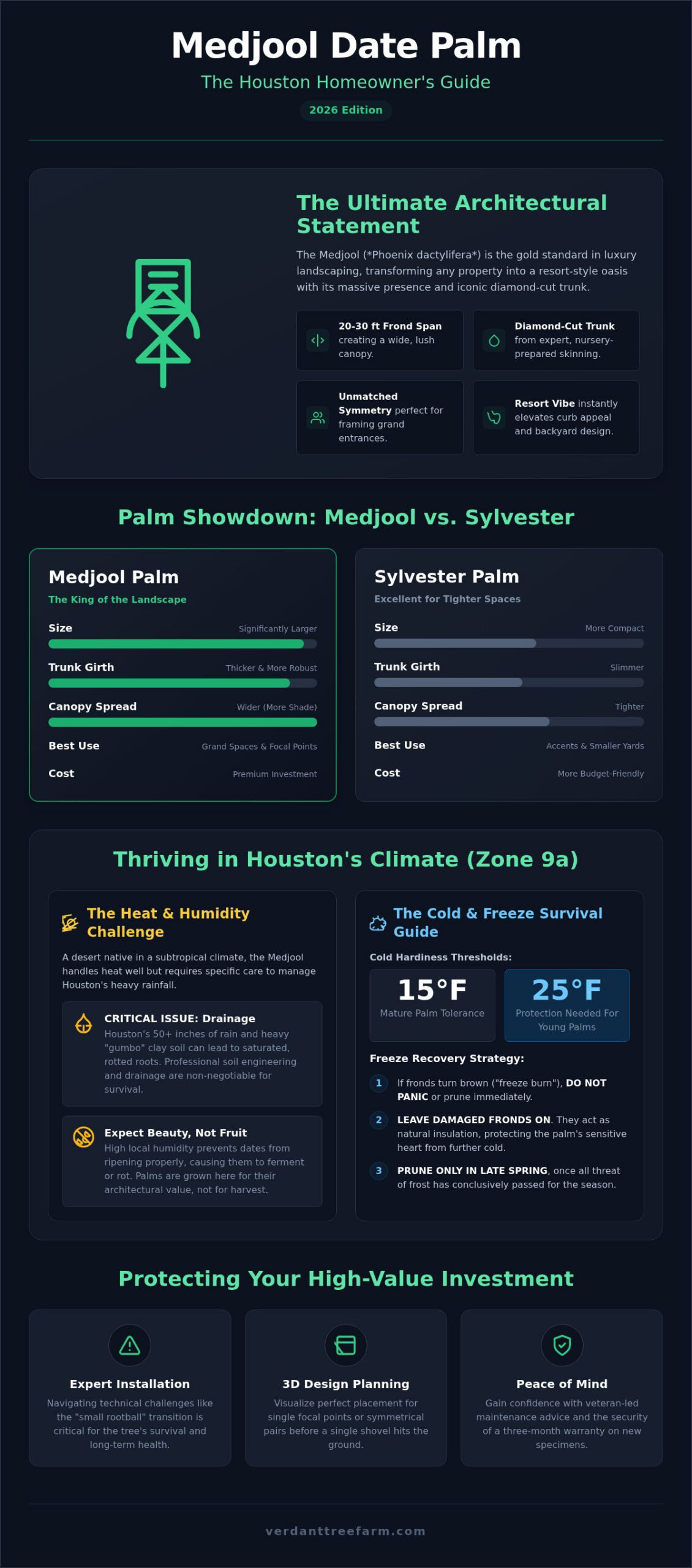 Medjool Date Palms in Houston: The Ultimate 2026 Guide to Resort-Style Landscapes