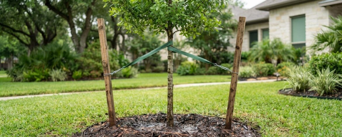 How to Stake a New Tree Correctly: A Practical Houston Guide